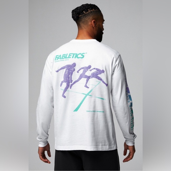 FABLETICS men’s The R&R Long Sleeve Tee - Picture 2 of 10